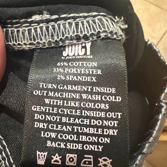 JUICY COUTURE easy skinny coated pants in silver, Size 2, 6, 14 NWT - Picture 11 of 16